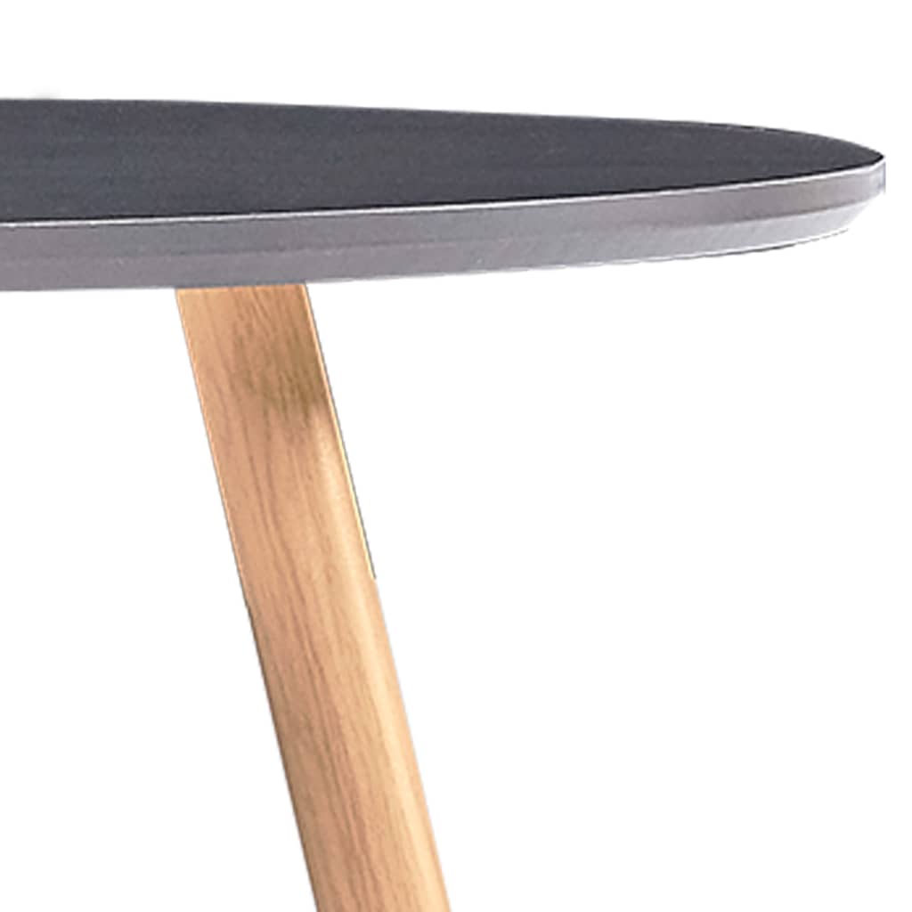 Dining Table Grey and Oak 90x73.5 cm MDF