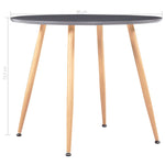 Dining Table Grey and Oak MDF