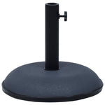 Parasol Base 30 kg Dark Grey Steel and Cement