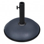 Parasol Base 11 kg Dark Grey Steel and Cement