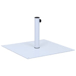 Parasol Base White Steel Square 17 kg