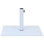 Parasol Base White Steel Square 17 kg