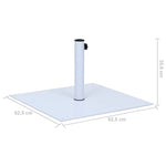 Parasol Base White Steel Square 17 kg