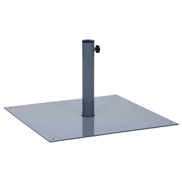  Parasol Base Dark Grey Steel Square 17 kg