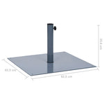 Parasol Base Dark Grey Steel Square 17 kg