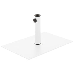 Parasol Base White Steel 15 kg