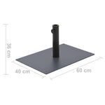 Parasol Base Dark Grey Steel 15 kg