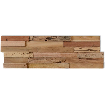Wall Cladding Panels  20 pcs Recycled Teak 2 mÂ²