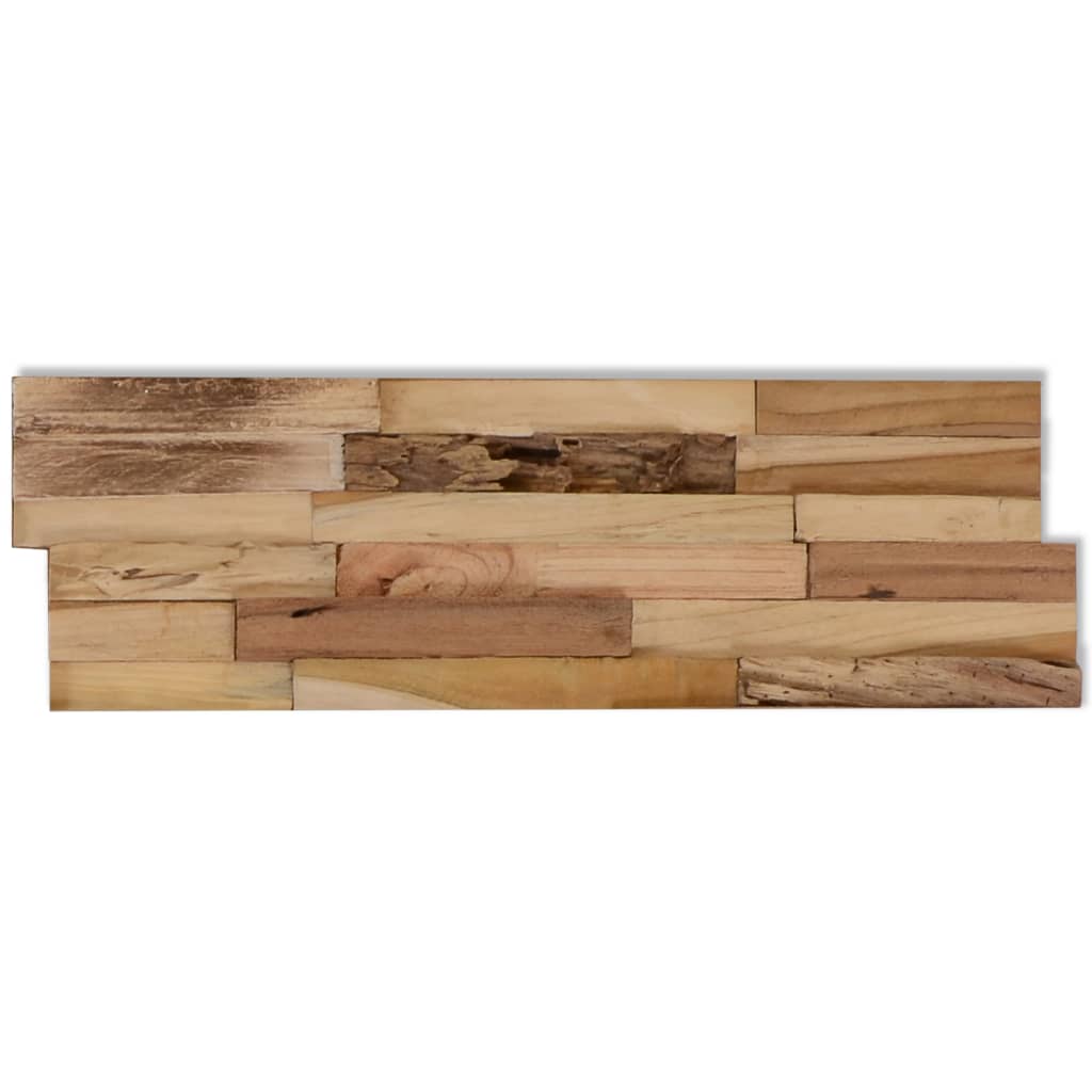 Wall Cladding Panels  20 pcs Recycled Teak 2 mÂ²