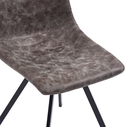 Dining Chairs 6 pcs Brown Faux Leather