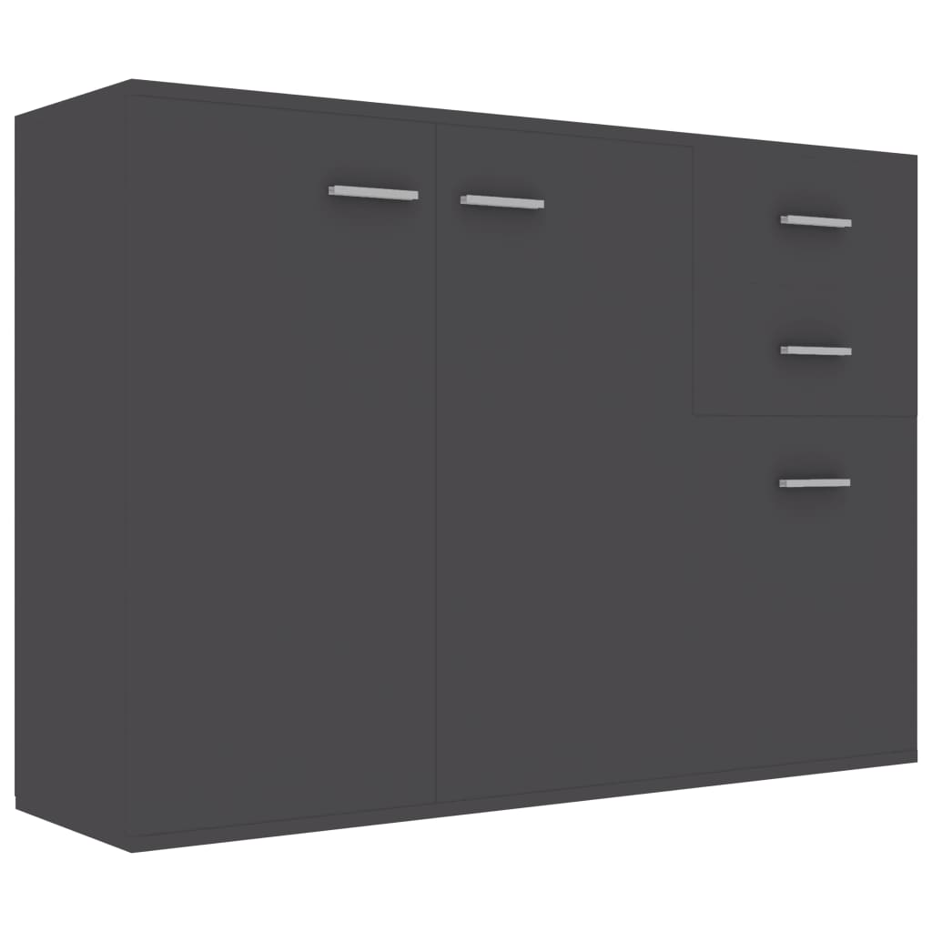 Sideboard Grey 105x30x75 cm Chipboard