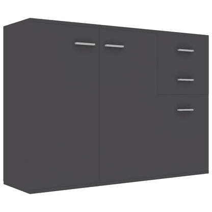 Sideboard Grey 105x30x75 cm Chipboard