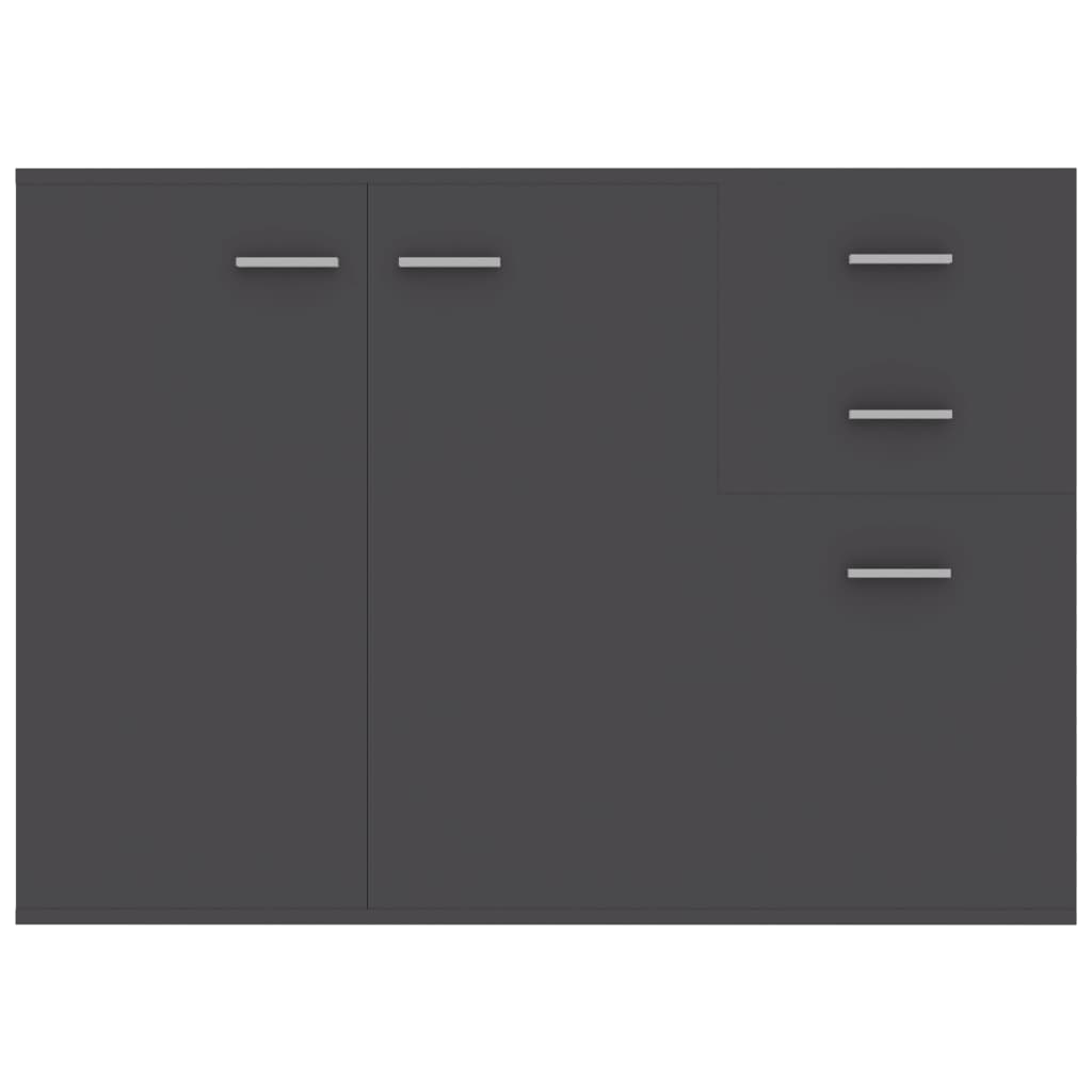 Sideboard Grey 105x30x75 cm Chipboard
