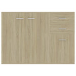 Sideboard Sonoma Oak 105x30x75 cm Chipboard