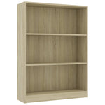 Bookshelf Sonoma Oak 80x24x108 cm Chipboard