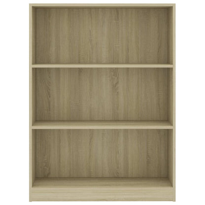 Bookshelf Sonoma Oak 80x24x108 cm Chipboard
