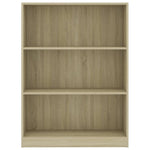Bookshelf Sonoma Oak 80x24x108 cm Chipboard