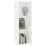 3-Tier Book Cabinet White -Chipboard