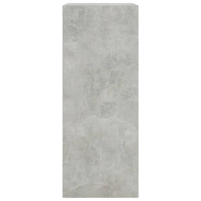2-Tier Book Cabinet Concrete Grey 60x30x76.5 cm Chipboard