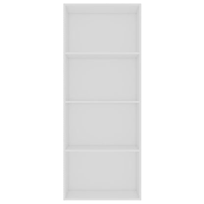 4-Tier Book Cabinet White 60x30x151.5 cm Chipboard