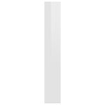 5-Tier Book Cabinet High Gloss White - Chipboard