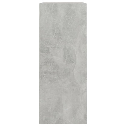 2-Tier Book Cabinet Concrete Grey 80x30x76.5 cm Chipboard
