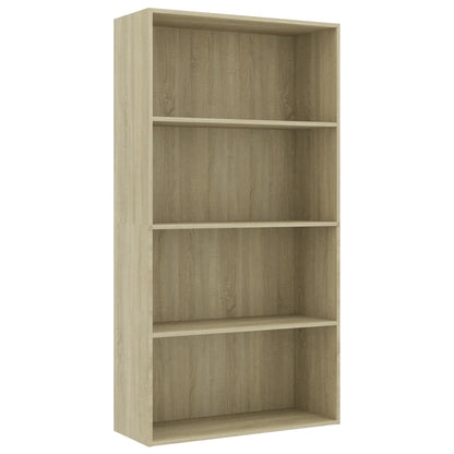 4-Tier Book Cabinet Sonoma Oak 80x30x151.5 cm Chipboard
