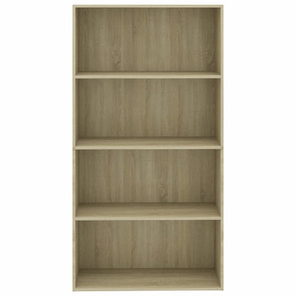 4-Tier Book Cabinet Sonoma Oak 80x30x151.5 cm Chipboard