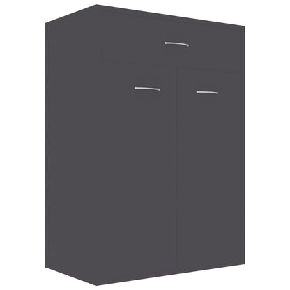 Shoe Cabinet Grey 60x35x84 cm Chipboard