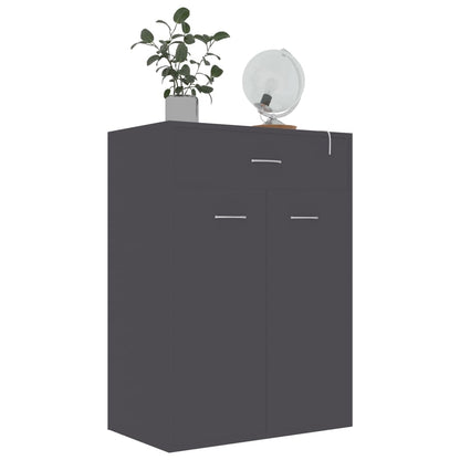 Shoe Cabinet Grey 60x35x84 cm Chipboard