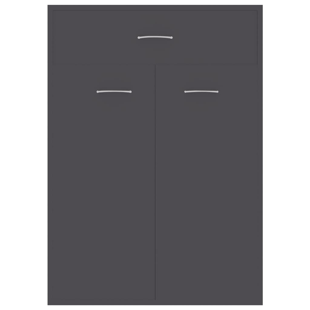 Shoe Cabinet Grey 60x35x84 cm Chipboard
