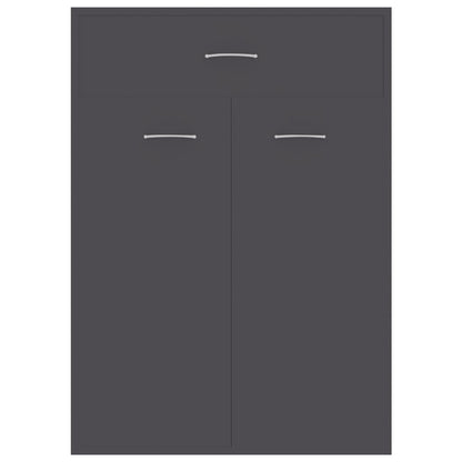 Shoe Cabinet Grey 60x35x84 cm Chipboard