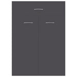 Shoe Cabinet Grey 60x35x84 cm Chipboard