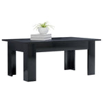 Coffee Table High Gloss Black - Chipboard