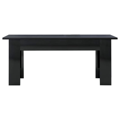 Coffee Table High Gloss Black 100x60x42 cm Chipboard