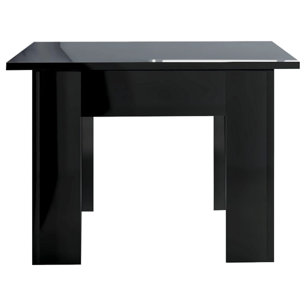 Coffee Table High Gloss Black 100x60x42 cm Chipboard