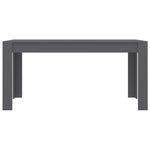 Dining Table Grey 160x80x76 cm Chipboard