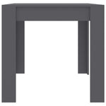 Dining Table Grey 160x80x76 cm Chipboard