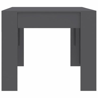 Dining Table High Gloss Grey 180x90x76 cm Chipboard