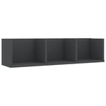 CD Wall Shelf Grey 75x18x18 cm Chipboard