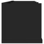 CD Wall Shelf High Gloss Black 75x18x18 cm Chipboard