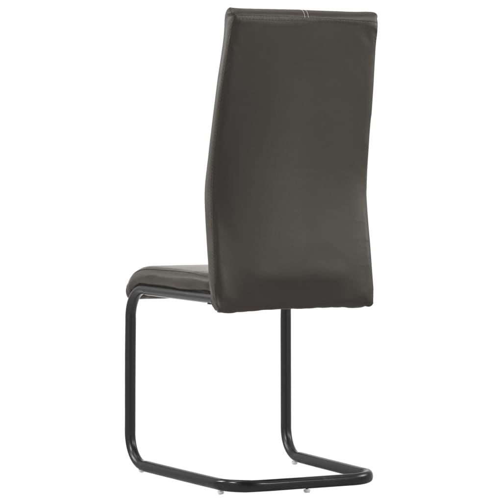 Dining Chairs 6 pcs Brown Faux Leather