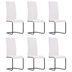 Dining Chairs 6 pcs Cream Fabric