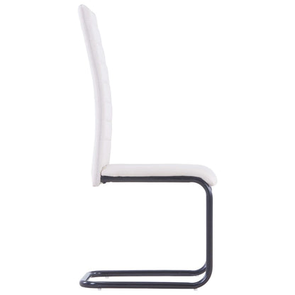 Dining Chairs 6 pcs Cream Fabric