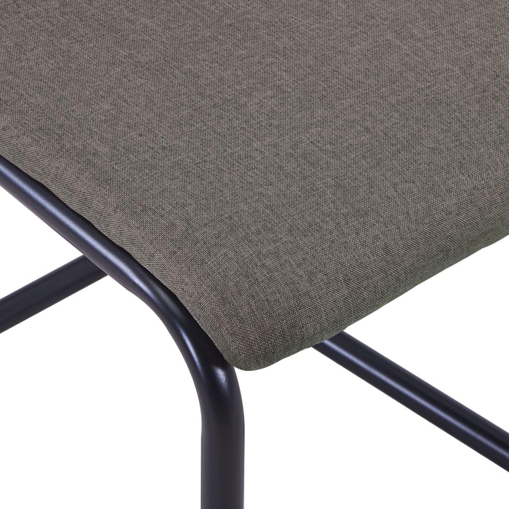 Dining Chairs 6 pcs Taupe Fabric