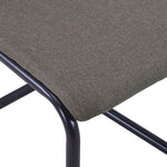 Cantilever Dining Chairs 6 pcs Taupe Fabric