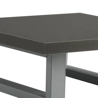 Two Piece Bathroom Furniture Set Ceramic Grey
