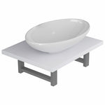 Two Piece Bathroom Furniture Set Ceramic White