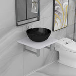 Two Piece Bathroom Furniture Set Ceramic White