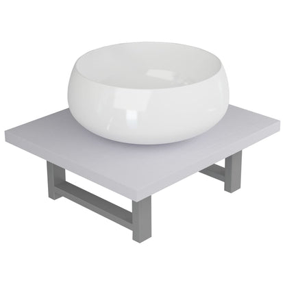 Two Piece Bathroom Furniture Set Ceramic White